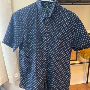 American Eagle Outfitters Blue Casual Button Down Shirt